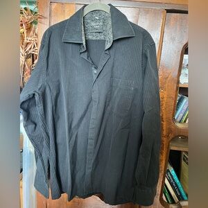 Visconti Uomo black men’s shirt size medium.